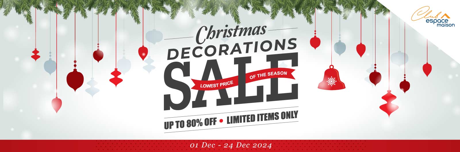 Christmas Decorations Sale - Up to 80%